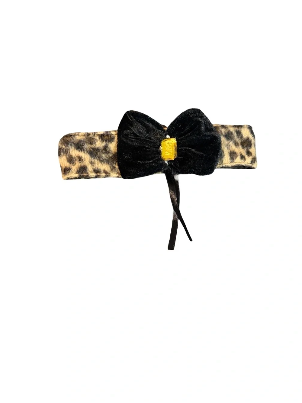 Cat Leopard Deluxe Headband Accessory Kit + Choker Necklace, Tail & Cuff